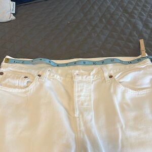 White Levi jeans